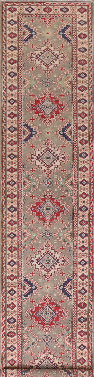 Brown Kazak South Western Runner Rug 3x16