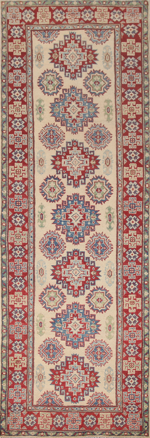 South Western Kazak Wool Runner Rug 3x8