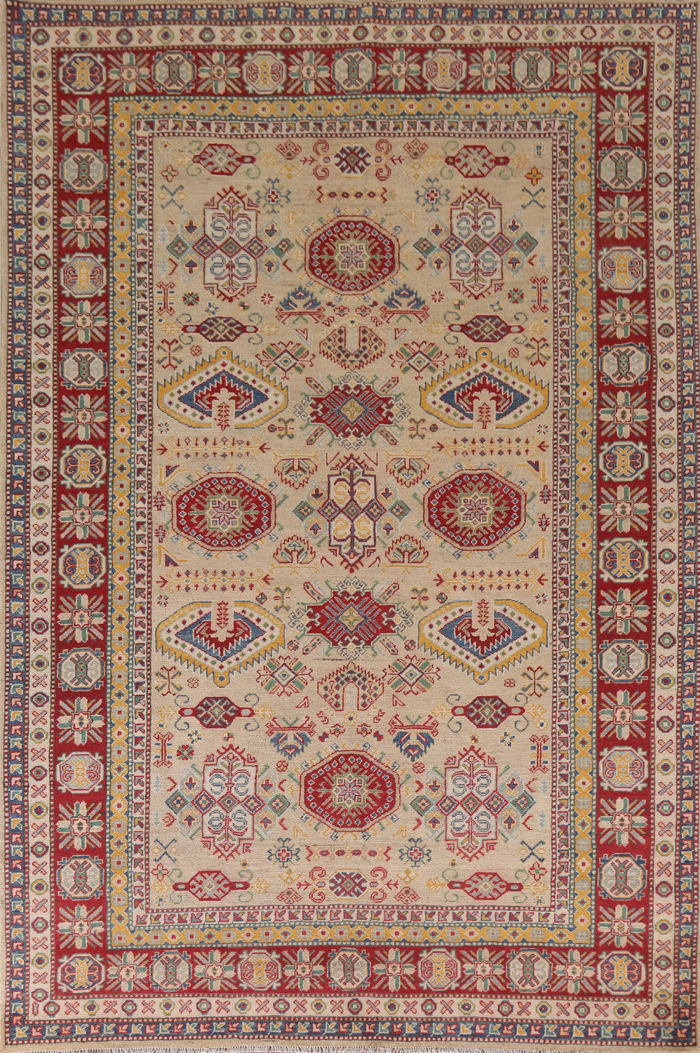 South Western Kazak Oriental Area Rug 7x10