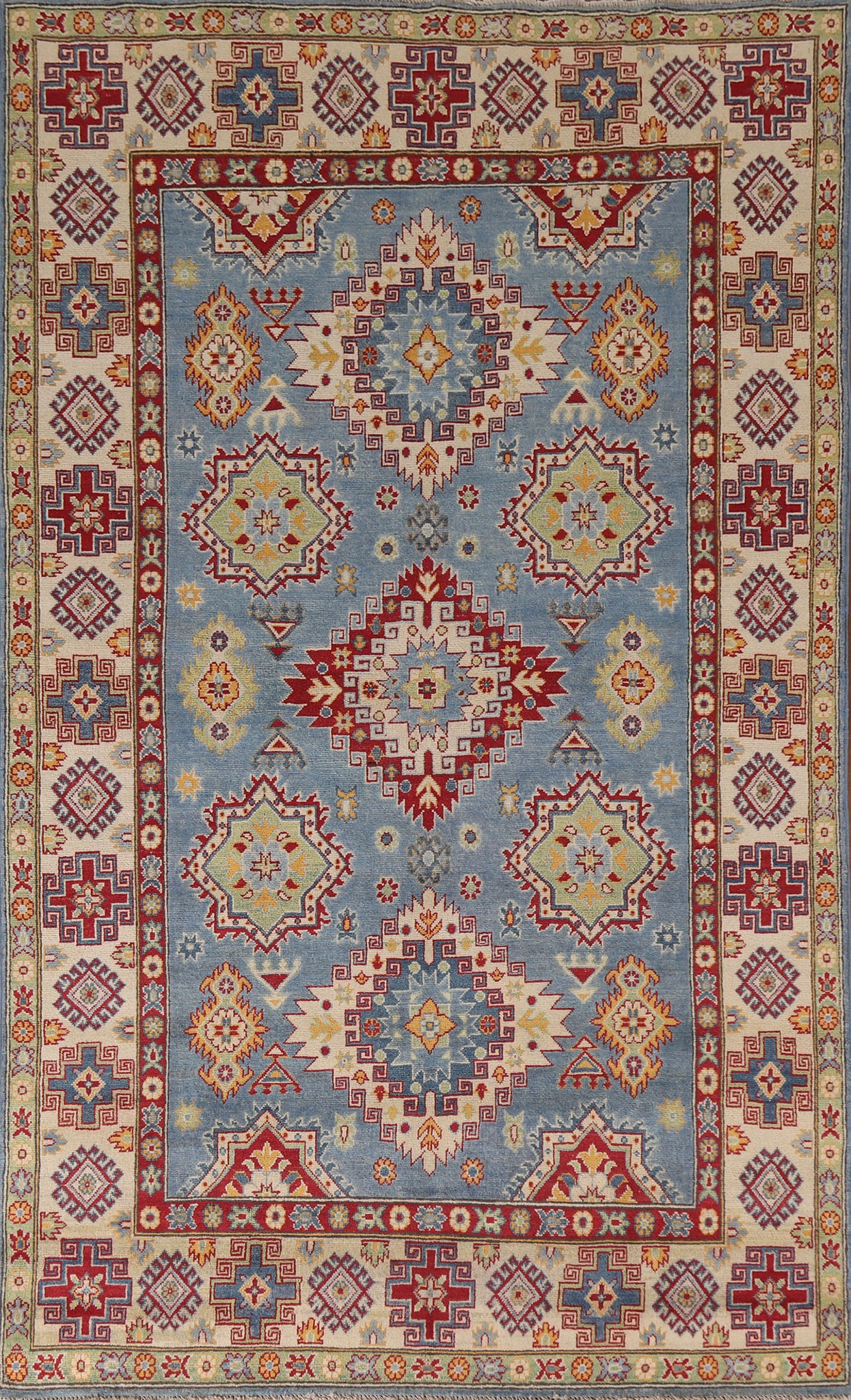 Blue Kazak South Western Area Rug 6x9