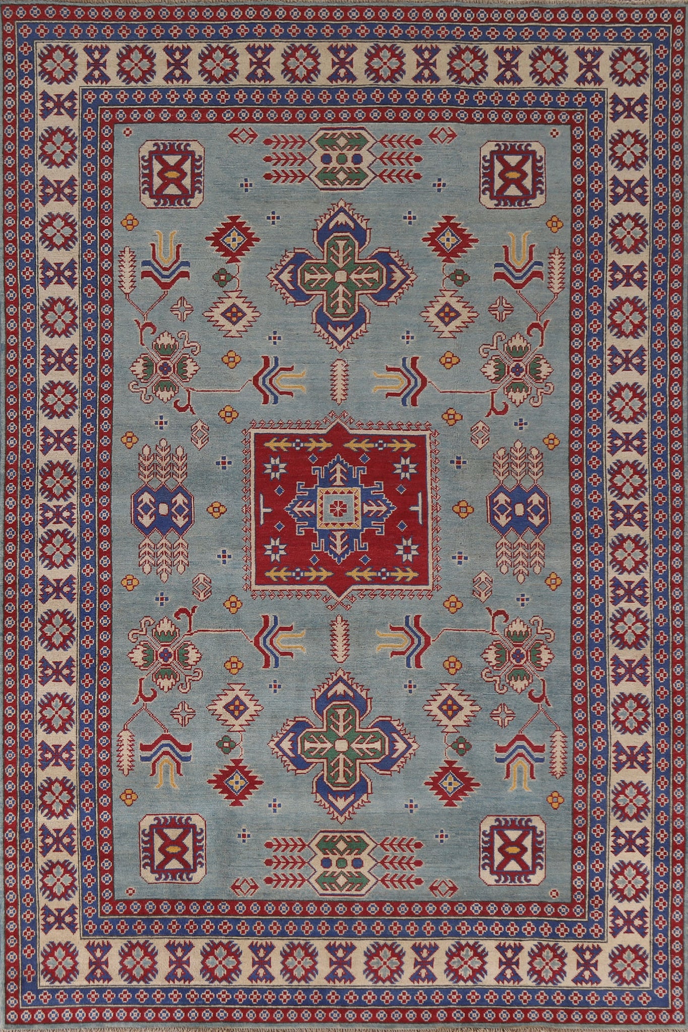 South Western Kazak Oriental Area Rug 7x10