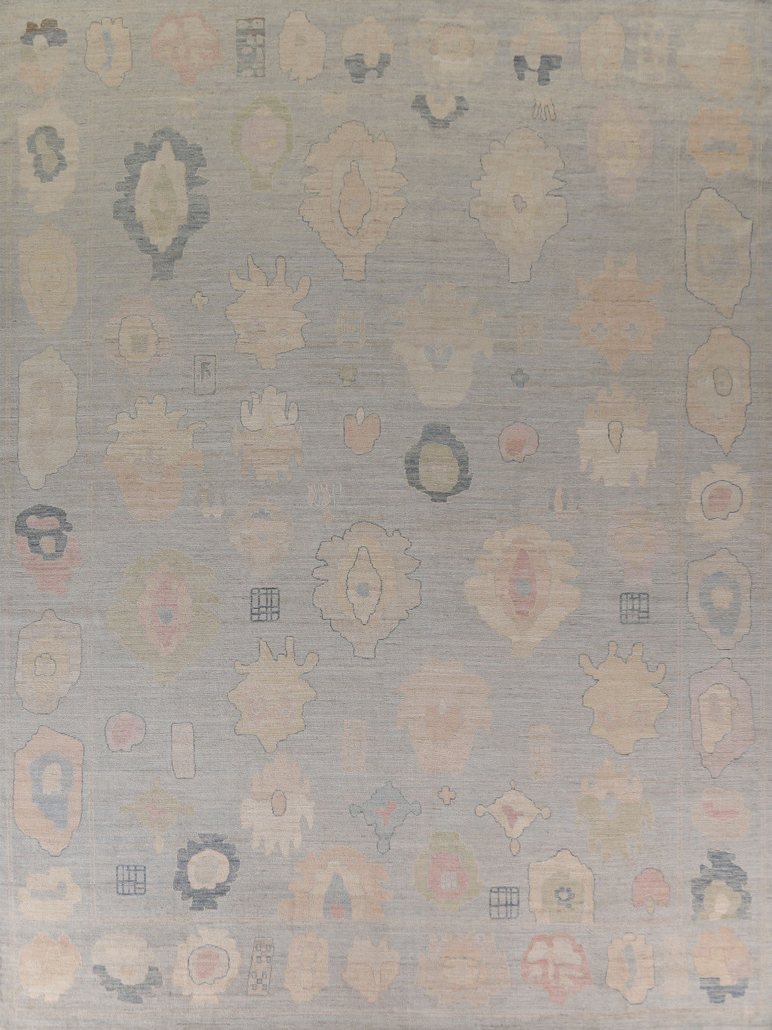 Oushak Large Vegetable Dye Rug 12x15