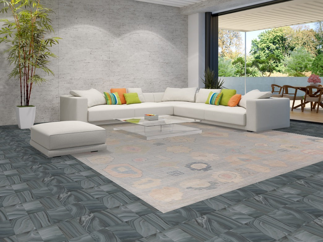 Oushak Large Vegetable Dye Rug 12x15