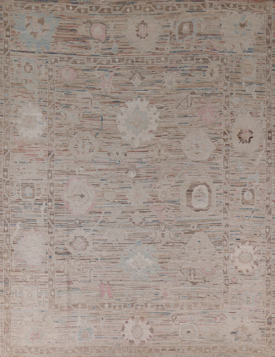 Vegetable Dye Oushak Turkish Area Rug 8x10