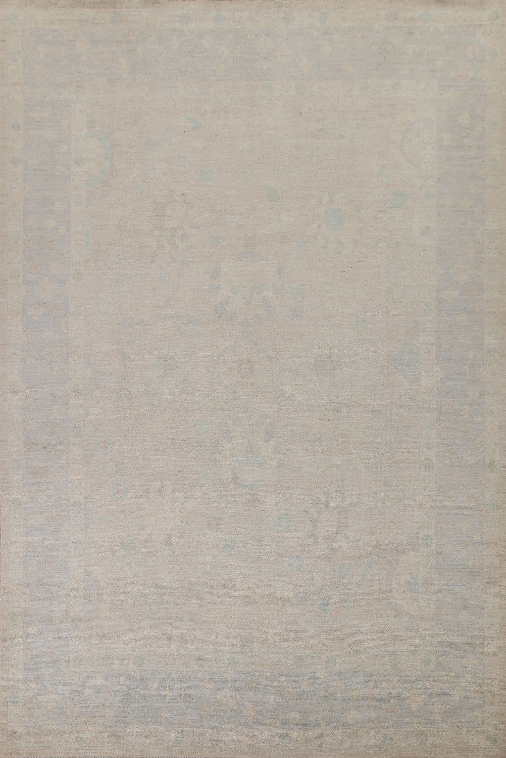 Earth Tone Oushak Vegetable Dye Area Rug 9x12