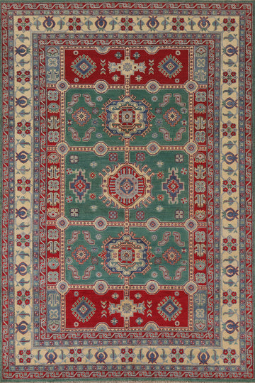 Handmade Kazak Wool Area Rug 7x10