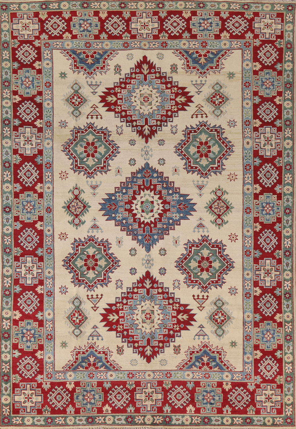 South Western Kazak Oriental Area Rug 7x10