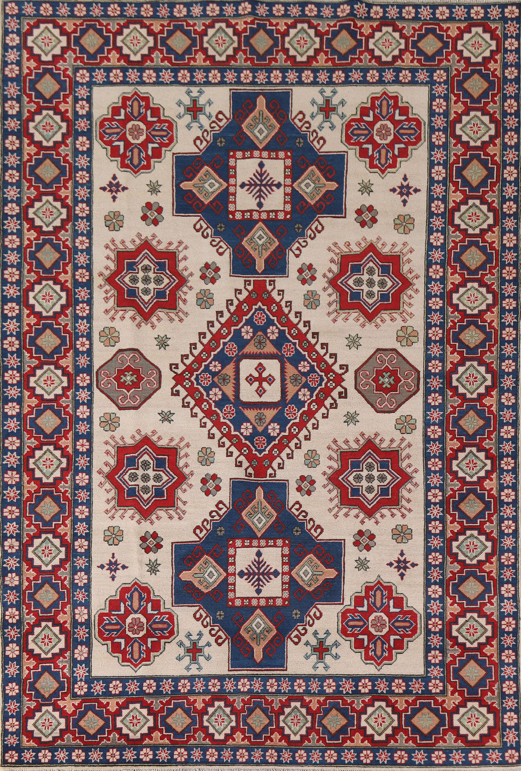 South Western Kazak Oriental Area Rug 7x10