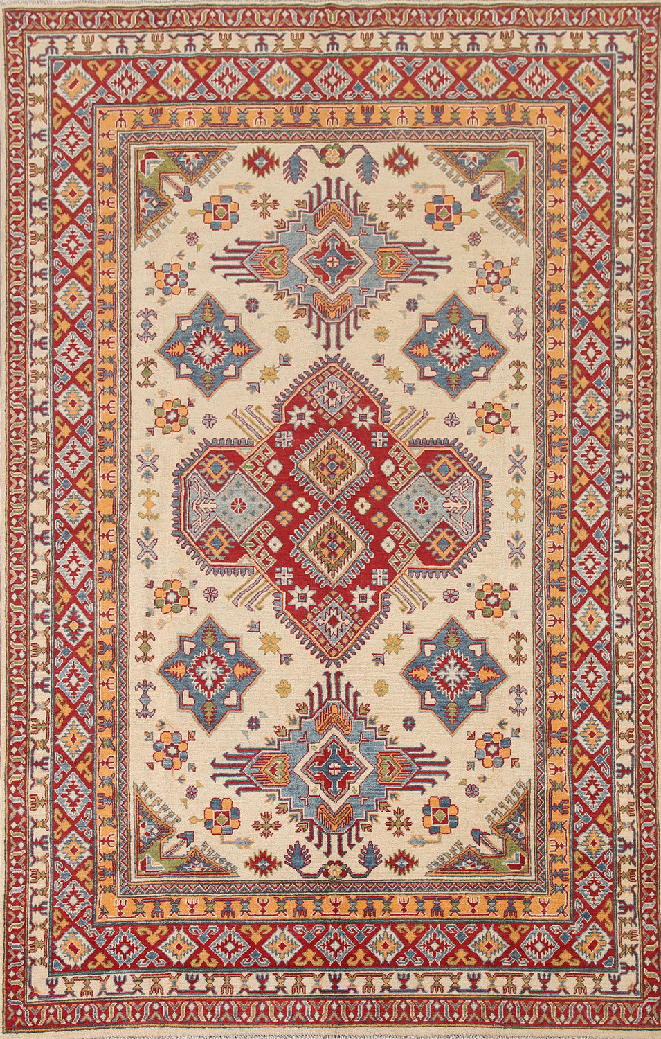 South Western Kazak Oriental Area Rug 6x10