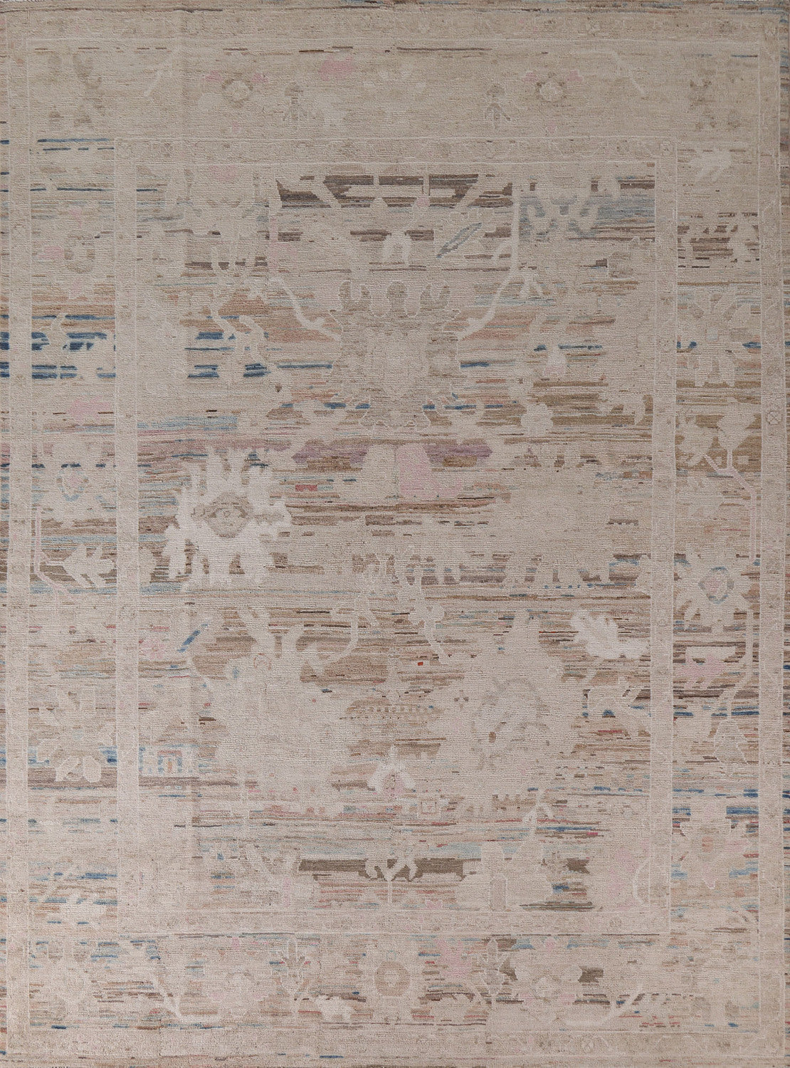Vegetable Dye Oushak Turkish Area Rug 8x10