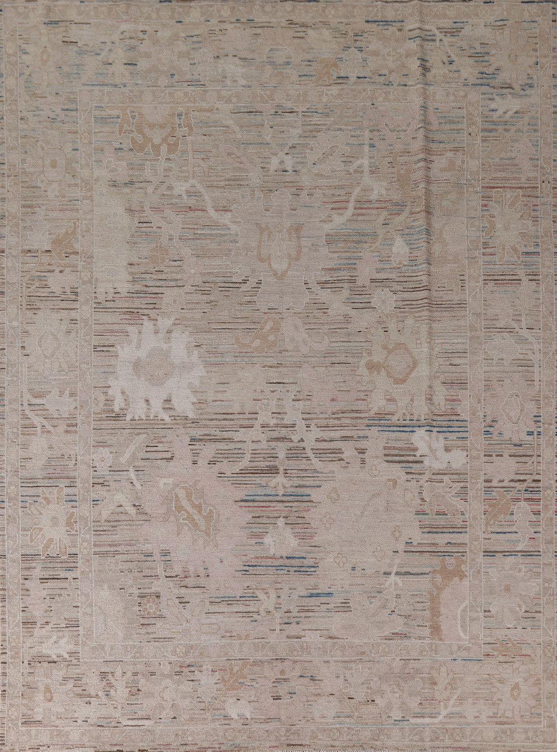 Vegetable Dye Oushak Turkish Area Rug 8x10