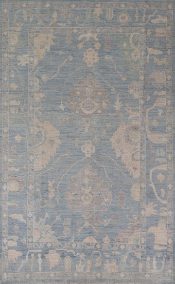 Vegetable Dye Oushak Turkish Area Rug 6x9