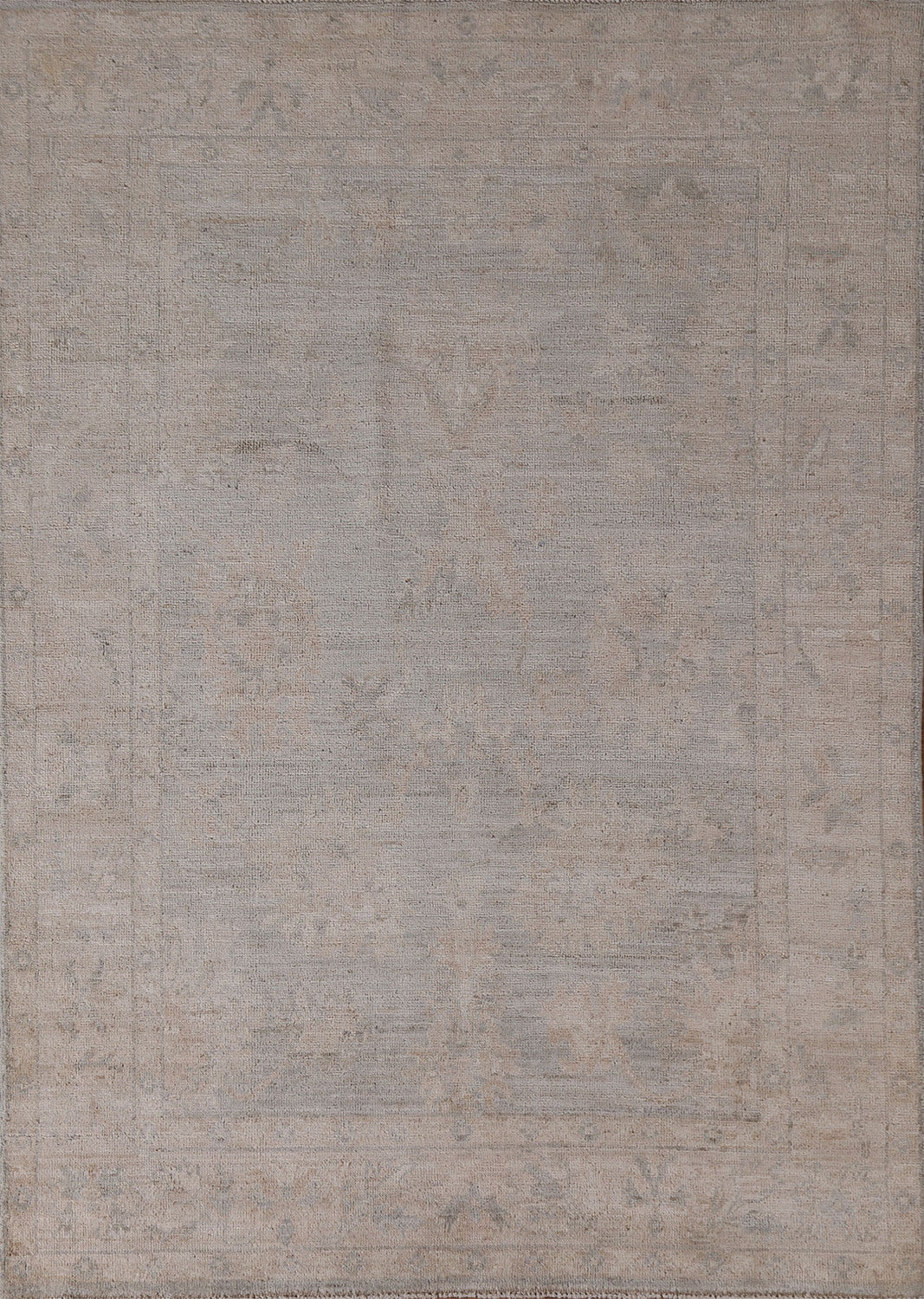 Vegetable Dye Oushak Turkish Area Rug 5x7