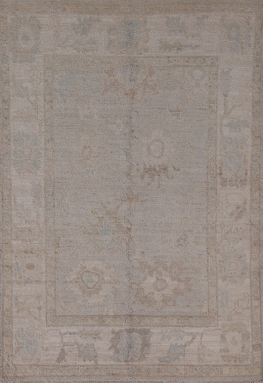 Vegetable Dye Oushak Turkish Accent Rug 3x6