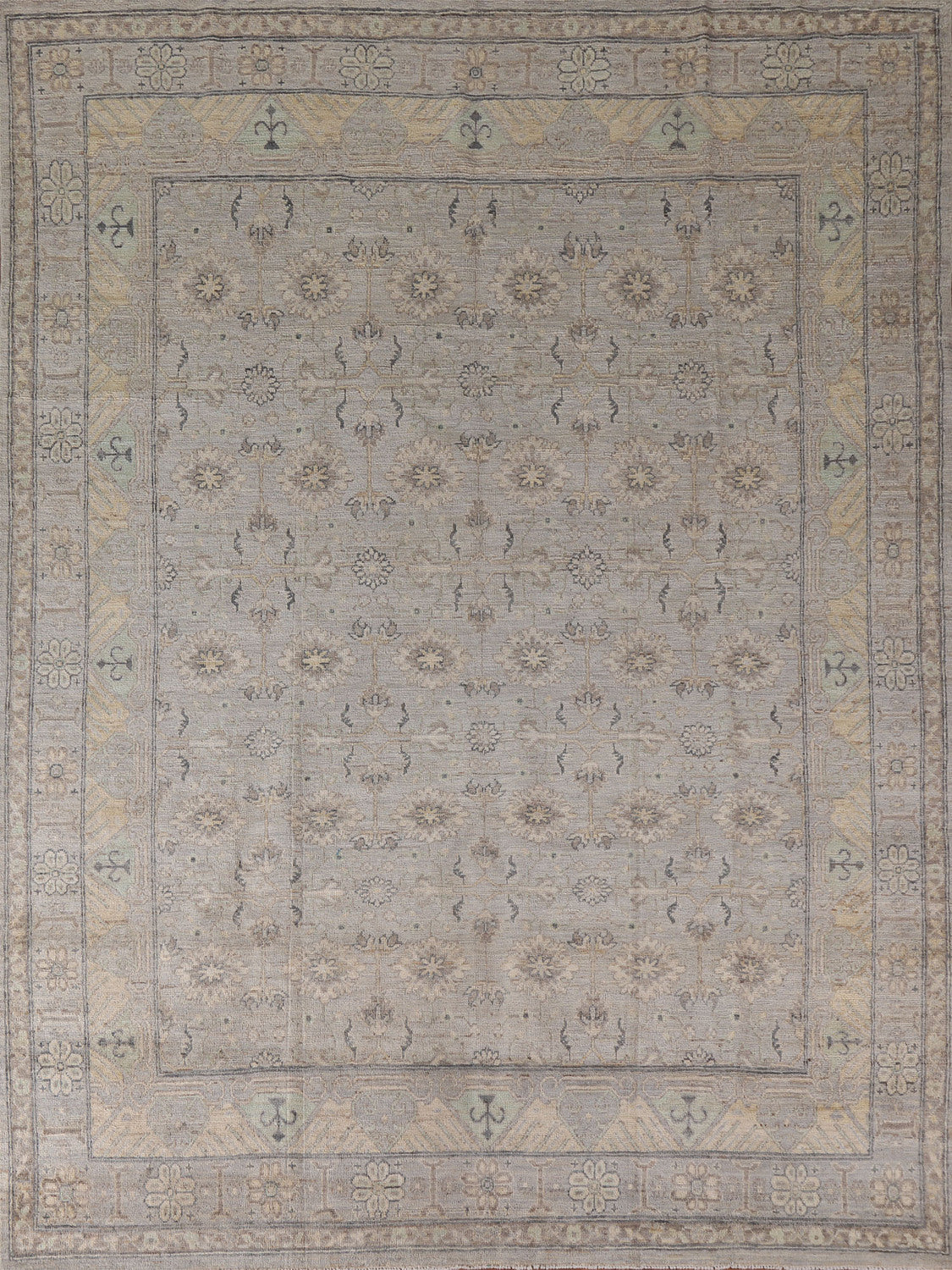 Vegetable Dye Oushak Turkish Area Rug 8x10