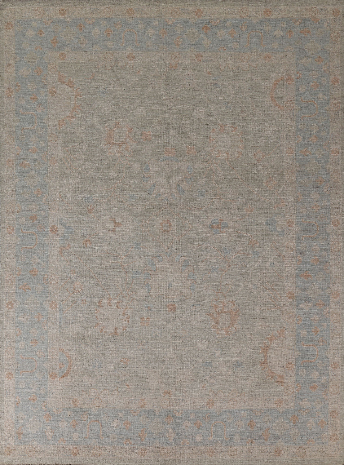 Vegetable Dye Oushak Turkish Area Rug 8x10