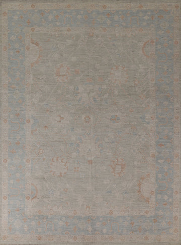 Vegetable Dye Oushak Turkish Area Rug 8x10