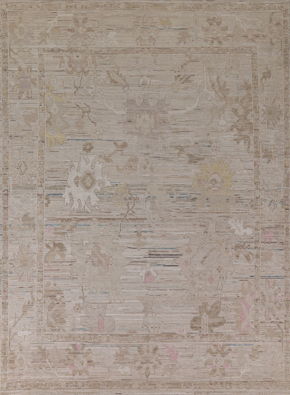 Vegetable Dye Oushak Turkish Area Rug 8x10