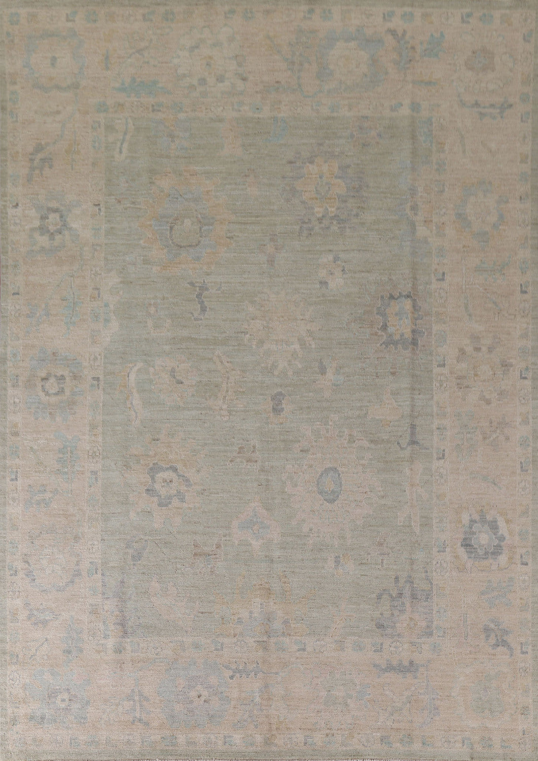 Vegetable Dye Oushak Handmade Area Rug 8x10