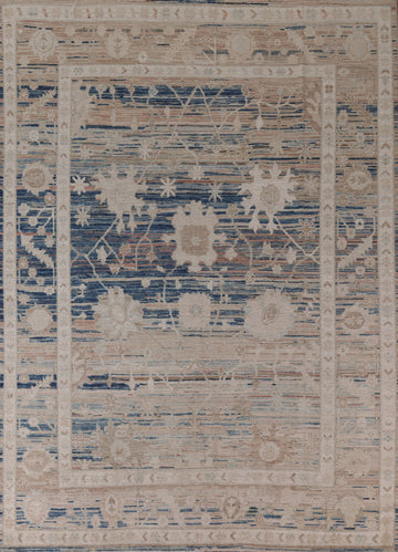Vegetable Dye Oushak Turkish Area Rug 8x10