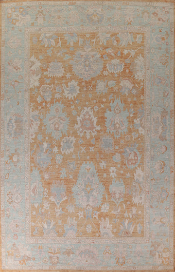 Vegetable Dye Oushak Turkish Area Rug 10x14
