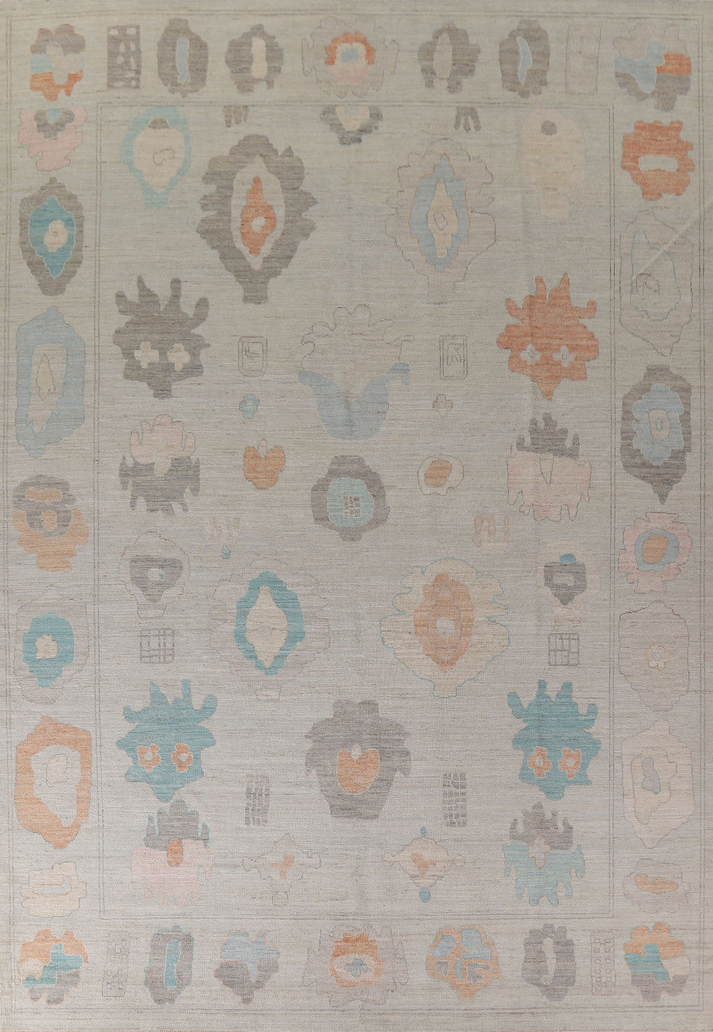 Vegetable Dye Oushak Large Area Rug 10x14