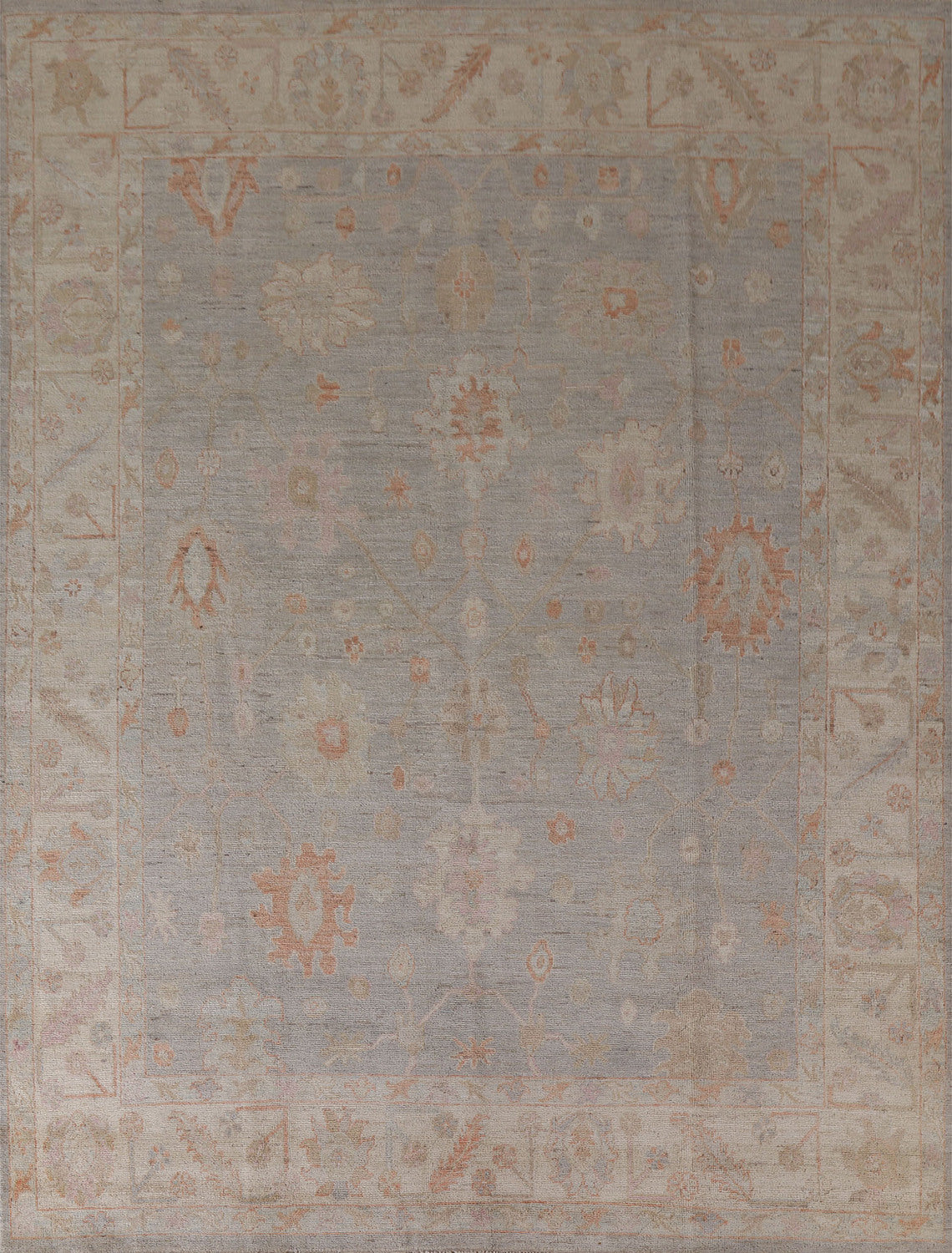 Vegetable Dye Oushak Turkish Area Rug 8x10