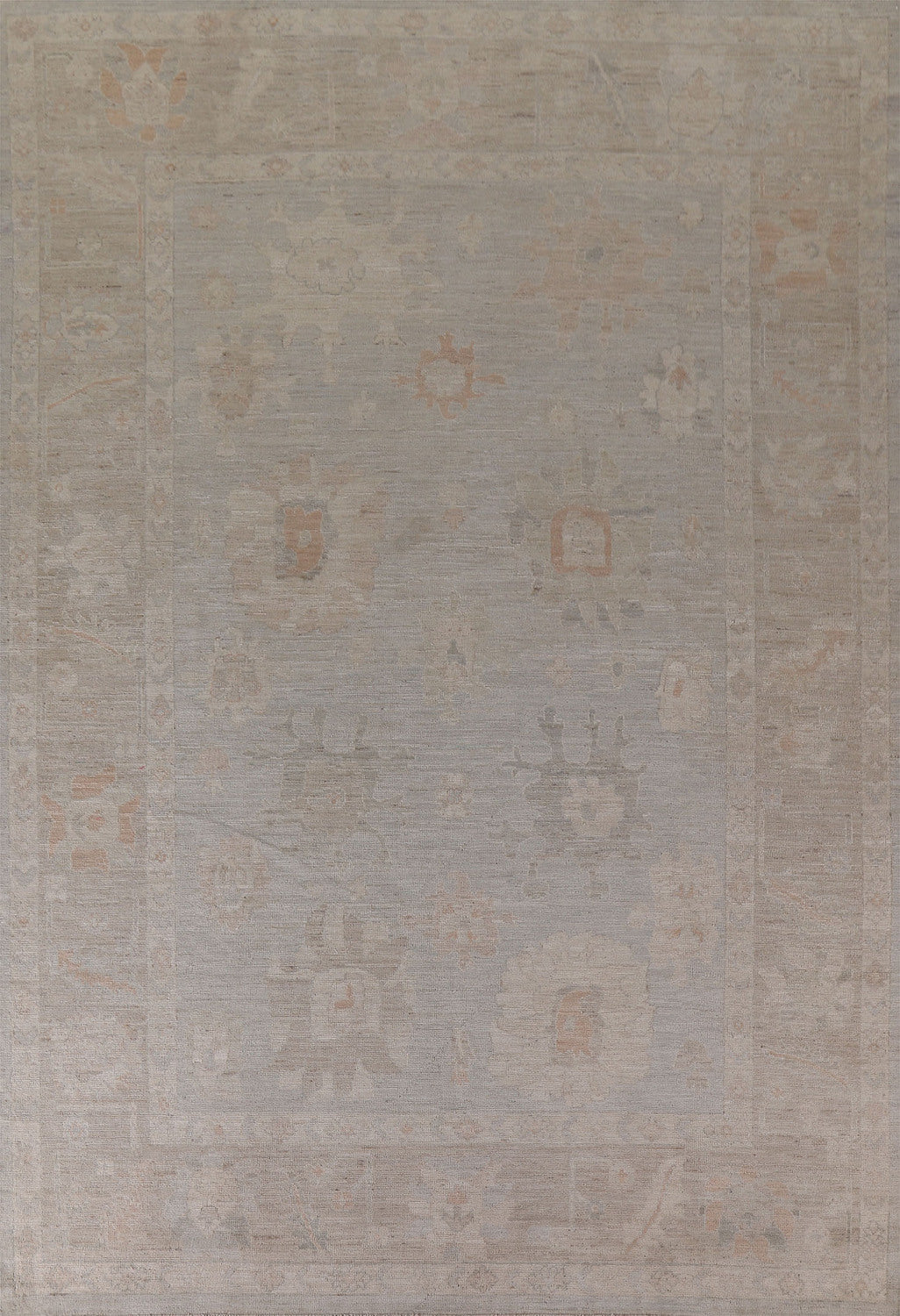 Vegetable Dye Oushak Turkish Area Rug 9x12