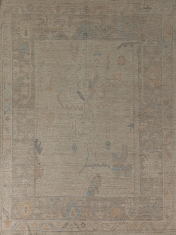 Vegetable Dye Oushak Turkish Area Rug 8x10