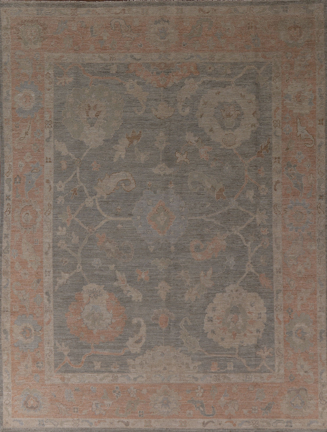 Vegetable Dye Oushak Turkish Area Rug 8x10