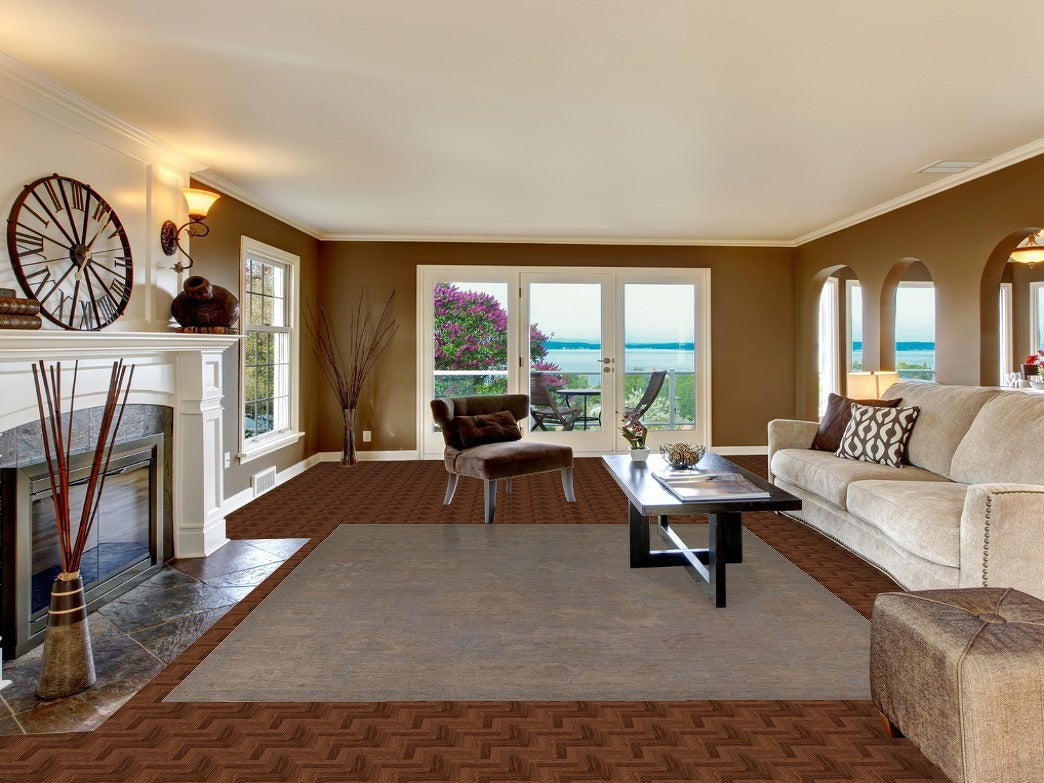 Earth Tone Oushak Vegetable Dye Area Rug 8x10