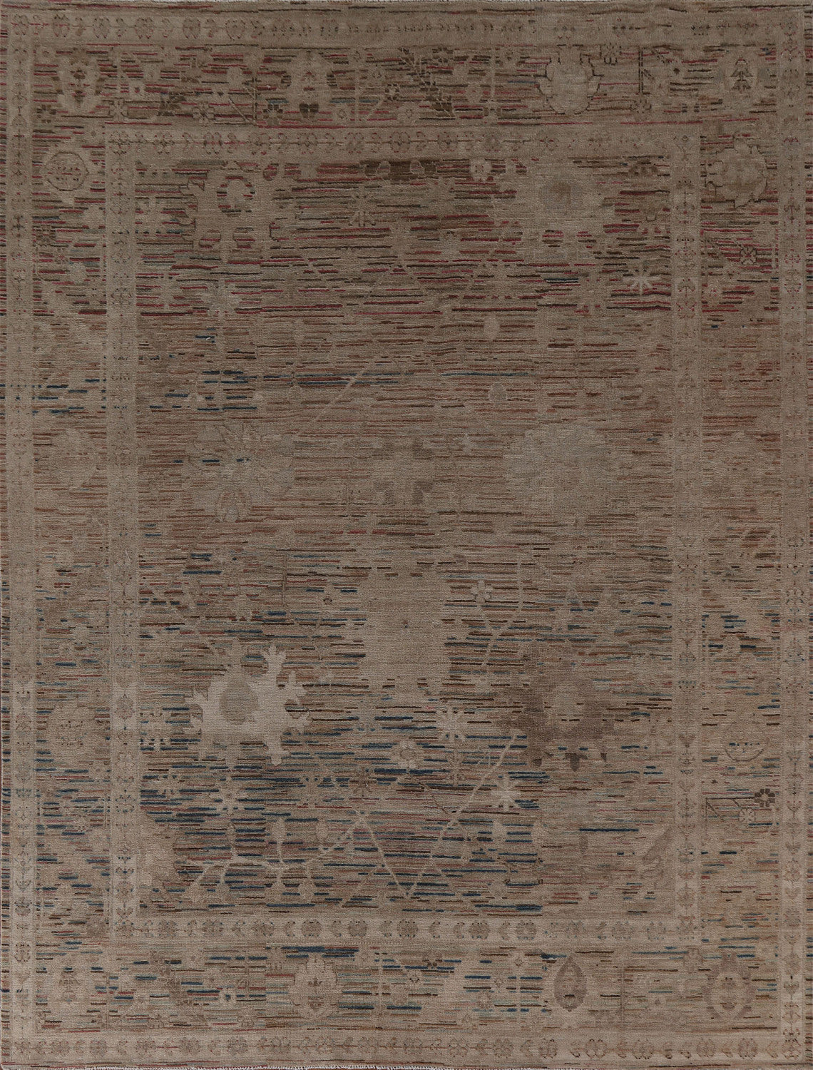 Vegetable Dye Oushak Turkish Area Rug 8x10