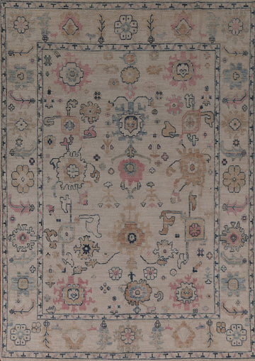 Vegetable Dye Oushak Turkish Area Rug 8x10