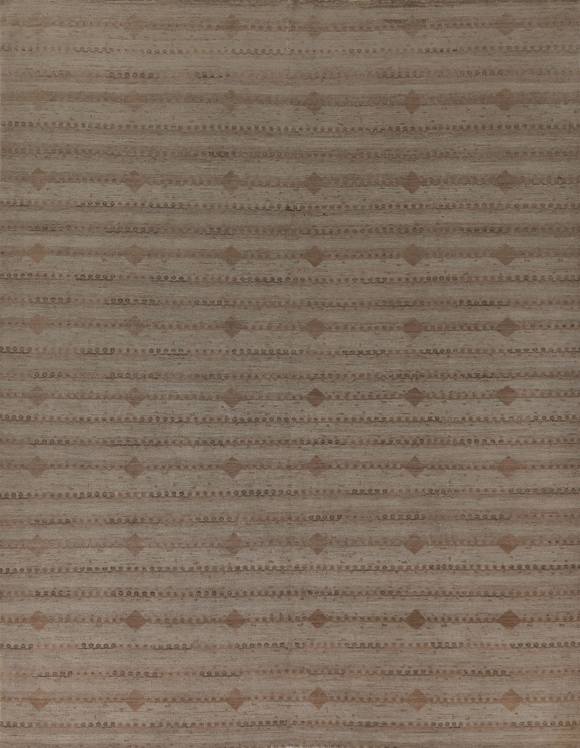 Earth Tone Wool Oushak Vegetable Dye Area Rug 8x10
