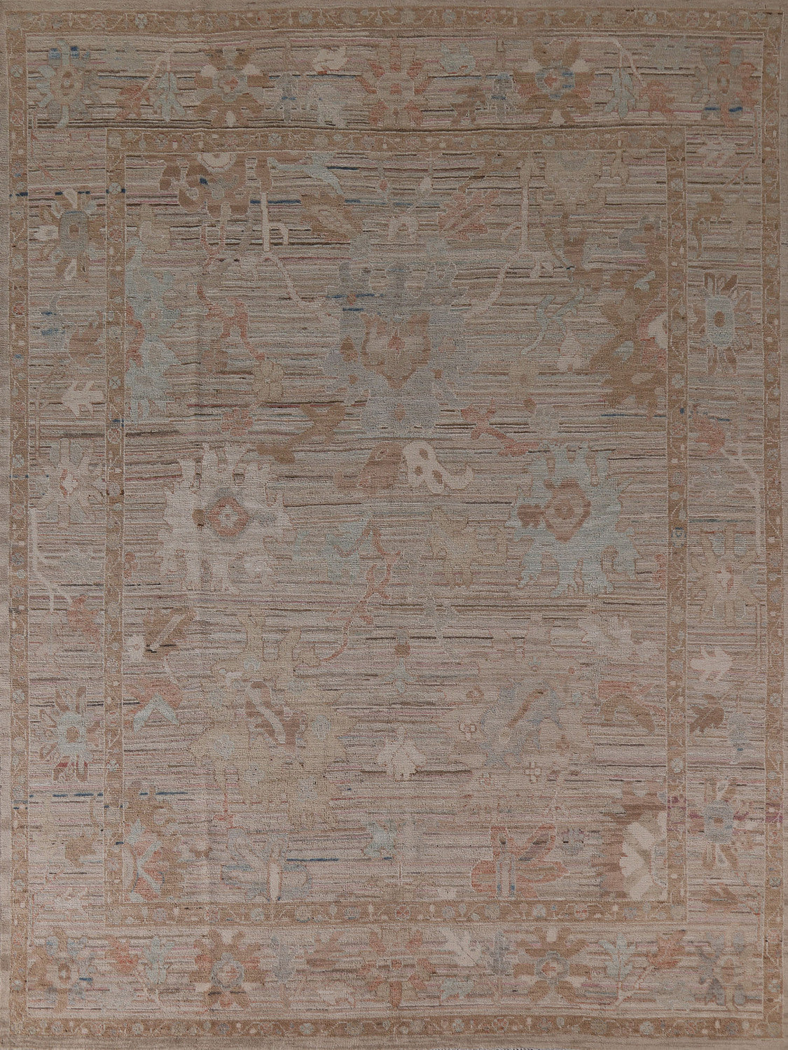 Vegetable Dye Oushak Oriental Area Rug 8x10