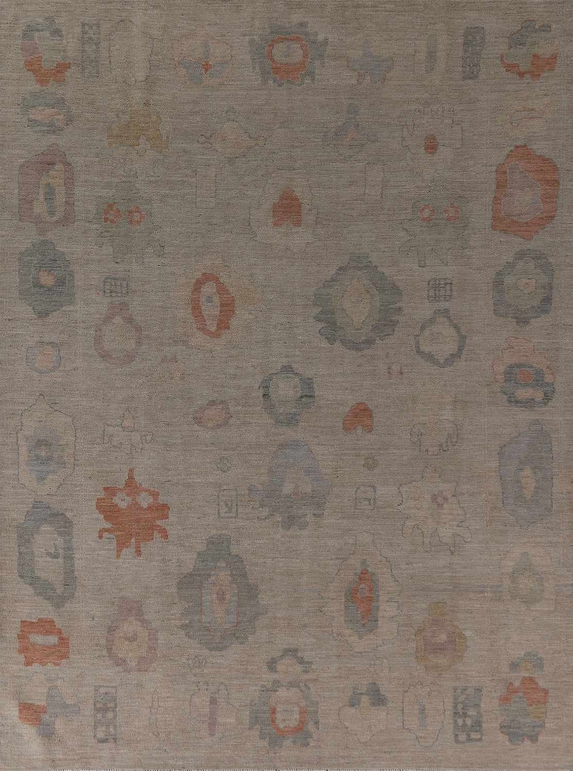Oushak Vegetable Dye Area Rug 8x10