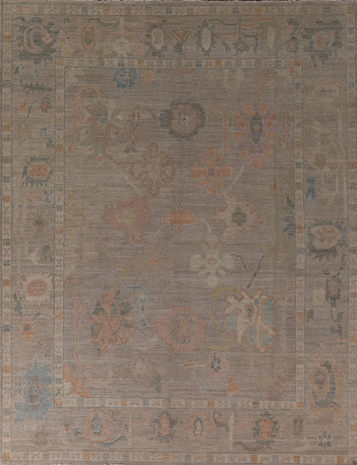 Handmade Oushak Vegetable Dye Area Rug 8x10