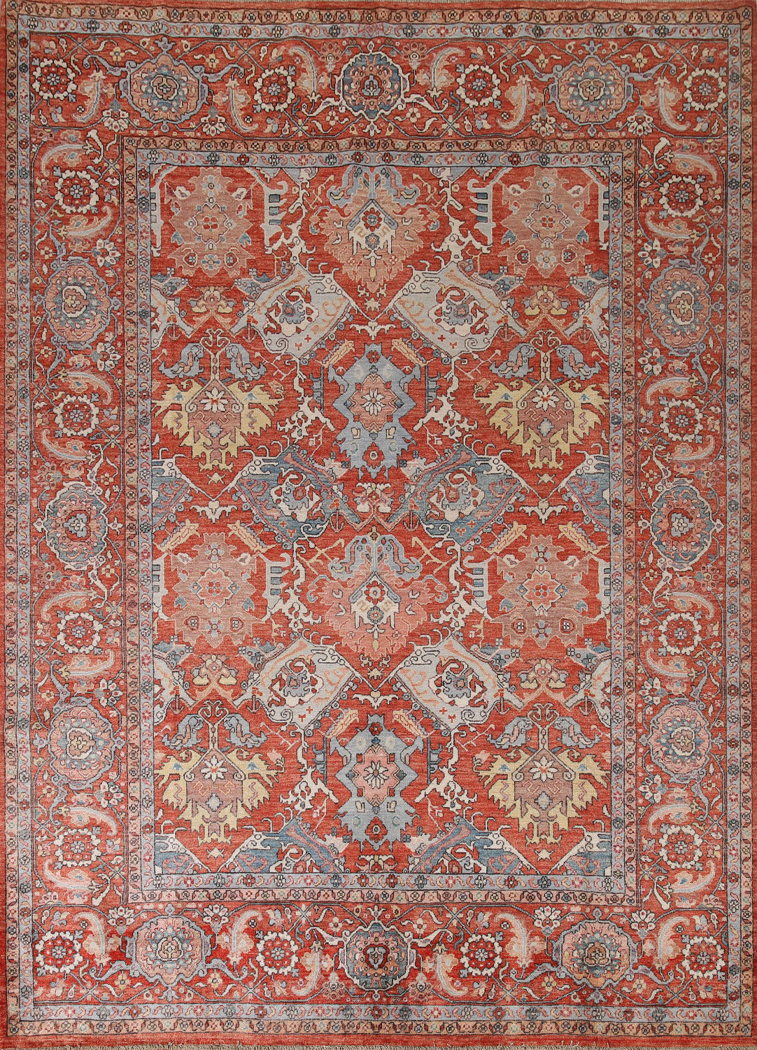 Vegetable Dye Heriz Serapi Wool Area Rug 8x10
