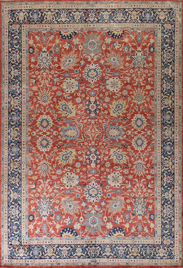 Floral Sultanabad Ziegler Vegetable Dye Area Rug 9x12