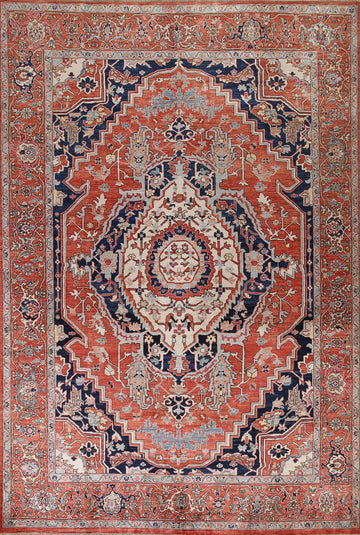 Vegetable Dye Heriz Serapi Area Rug 9x12