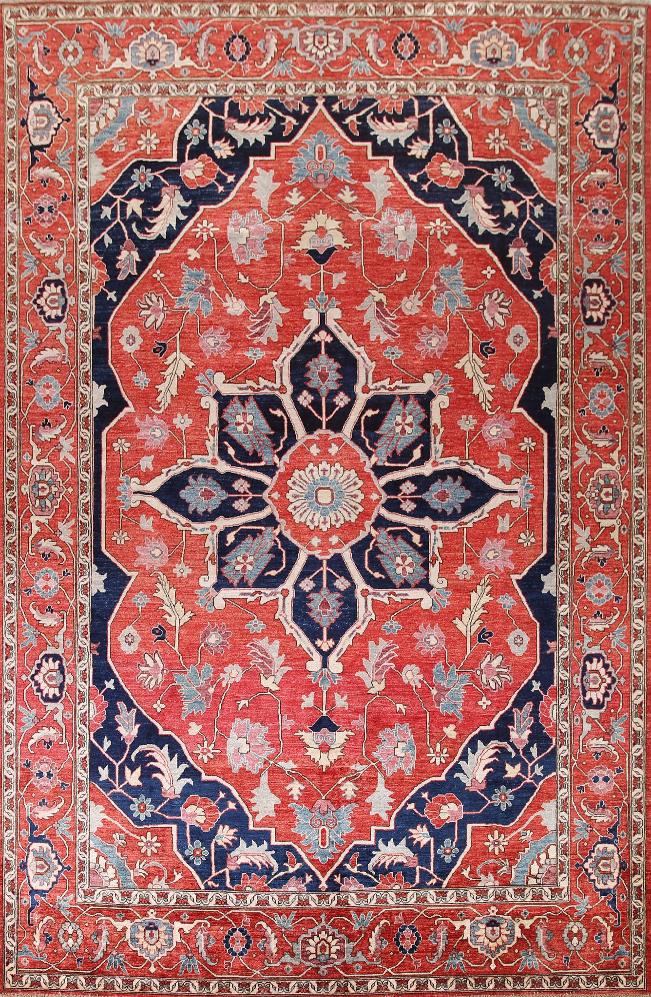 Vegetable Dye Heriz Serapi Oriental Area Rug 9x12