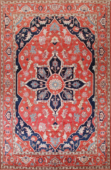 Vegetable Dye Heriz Serapi Oriental Area Rug 9x12