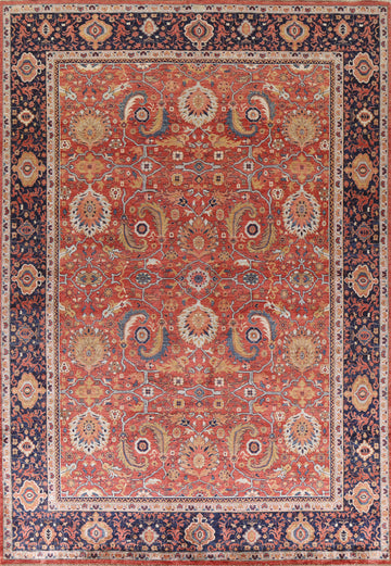 Floral Sultanabad Ziegler Vegetable Dye Area Rug 9x12