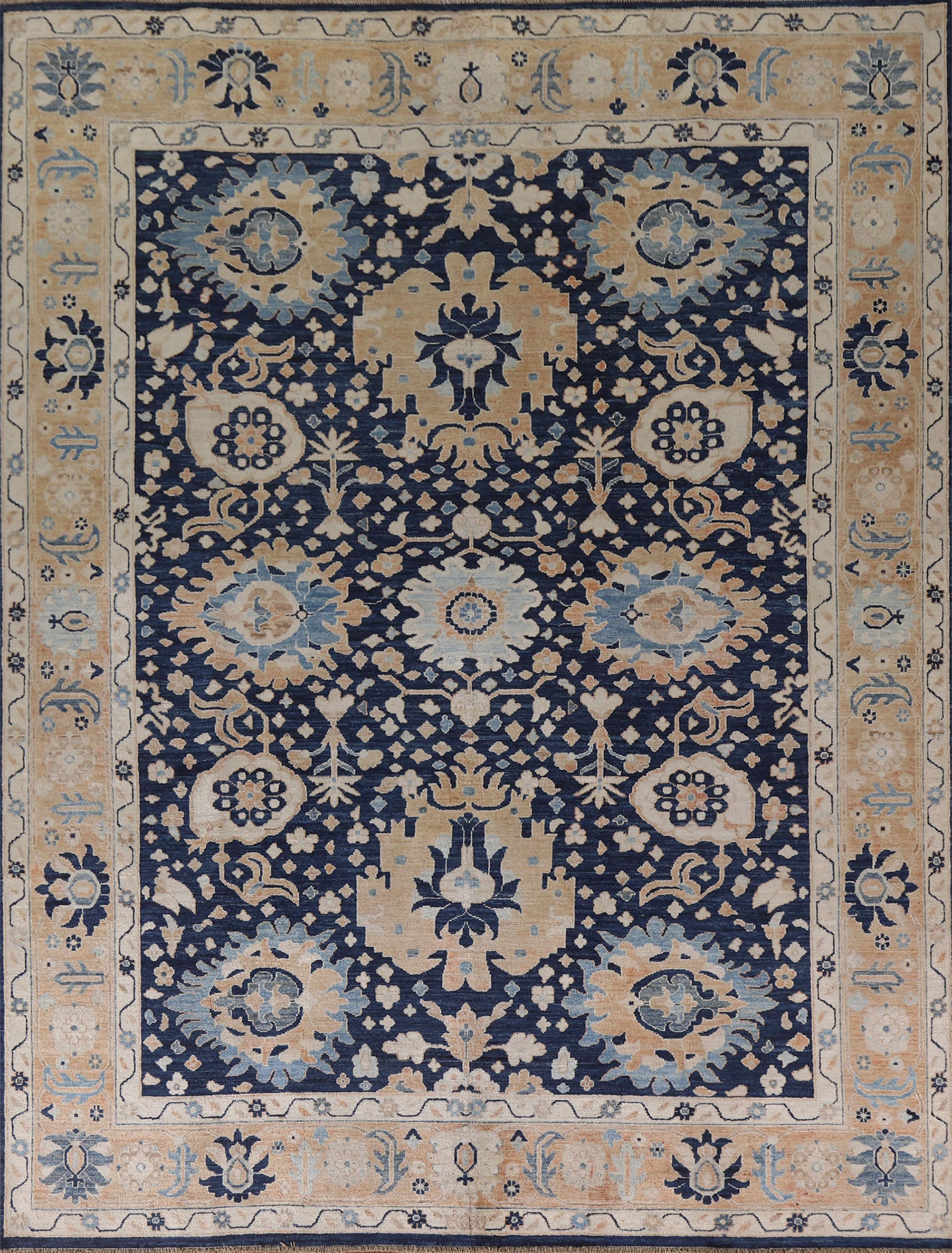 Navy Blue Ziegler Vegetable Dye Area Rug 8x10