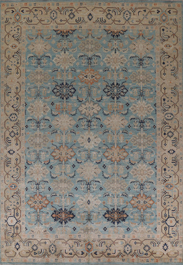 Vegetable Dye Sultanabad Ziegler Handmade Area Rug 9x12