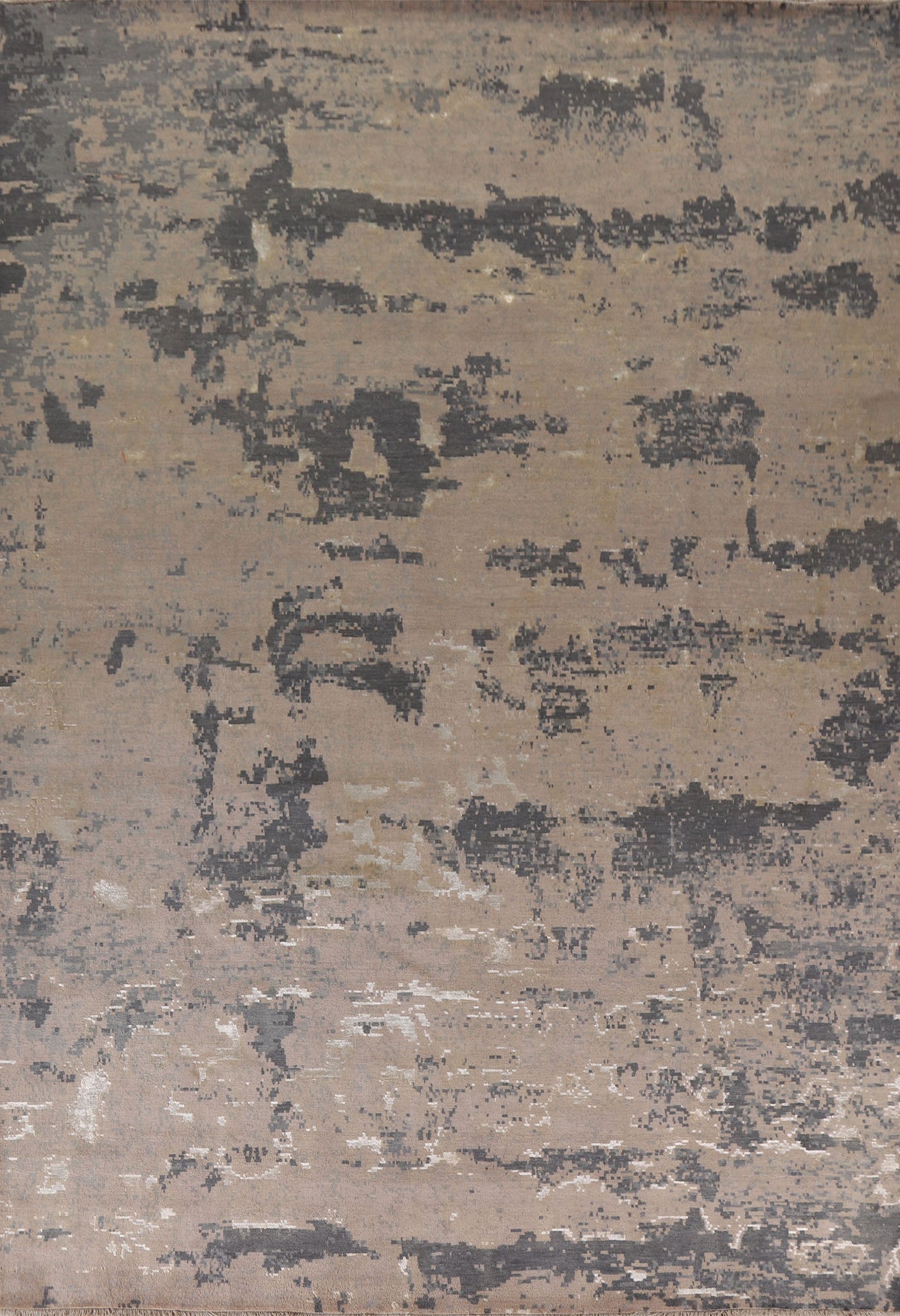 Vegetable Dye Abstract Area Rug 9x12