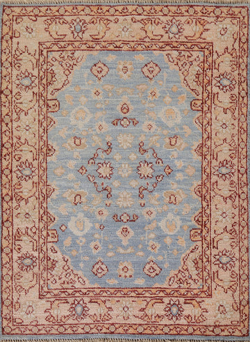 Vegetable Dye Oushak Turkish Accent Rug 3x4