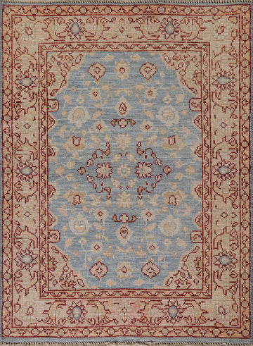 Vegetable Dye Oushak Turkish Accent Rug 3x4