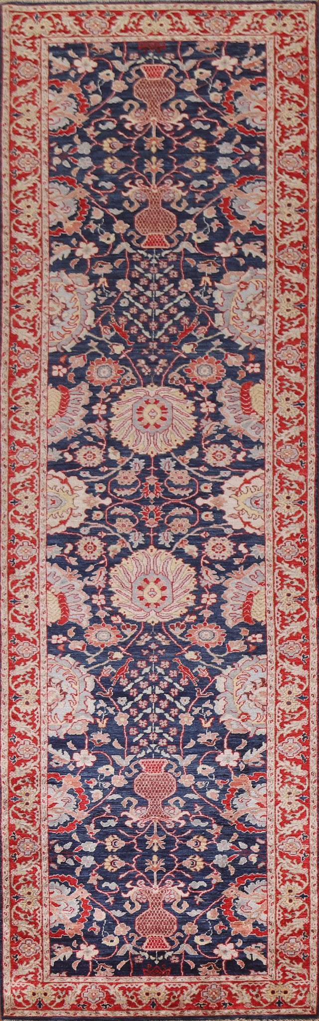 Vegetable Dye Sultanabad Ziegler Oriental Runner Rug 3x12