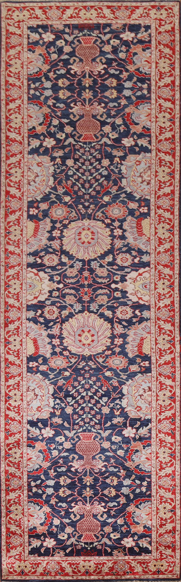 Vegetable Dye Sultanabad Ziegler Oriental Runner Rug 3x12